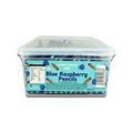Candycrave blue raspberry pencils tub. Count 100