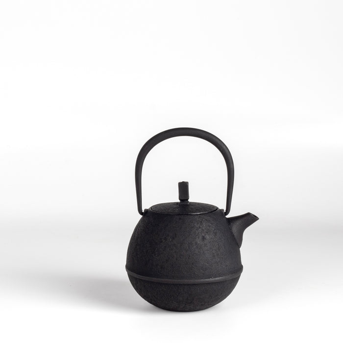 Small Nambu Tetsu Cast Iron Teapot called Egg from Kukan Chuzo in Japan.