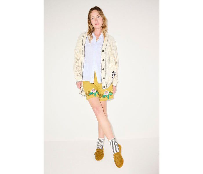 Freda Salvador Celeste fringe loafer in beige suede with fringe details and slip-on style, perfect for casual or chic footwear.