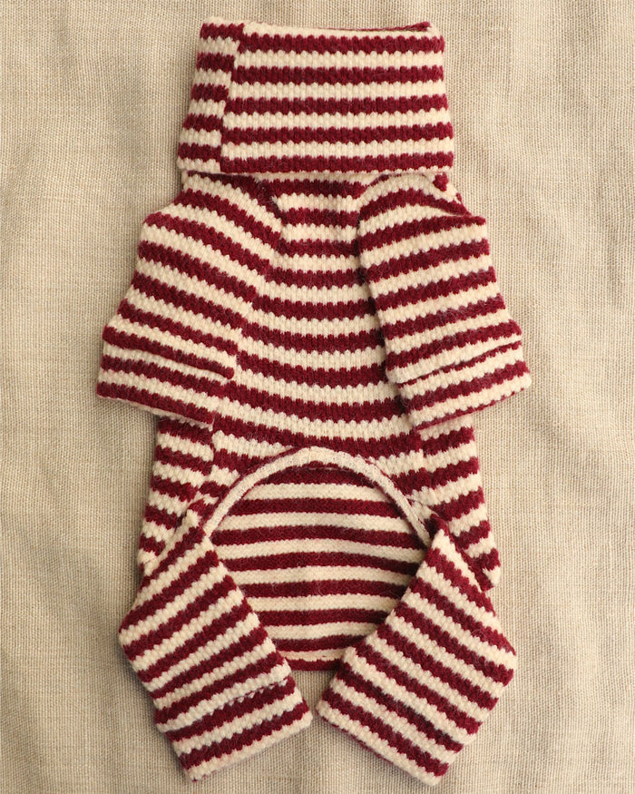Charli Merry Dog Onesie – stylish dog onesie in striped