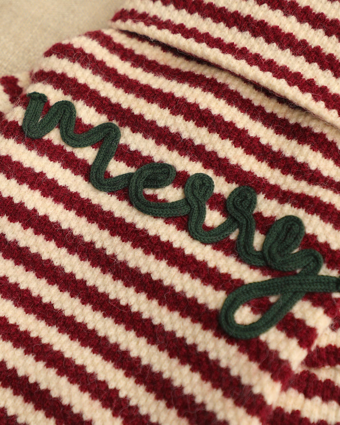 Charli Merry Dog Onesie, dog onesie for stylish dogs with striped embroidered