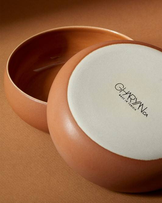 Chef's Kiss Matte Terracotta Pet Bowl, perfect for small to medium-sized dogs like Dachshunds and Chihuahuas.