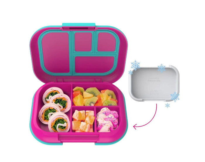 Bentgo Chill Lunch Box in Fuchsia/Teal. Available at www.tenlittle.com