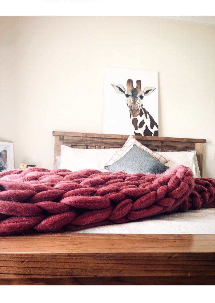 Chunky couch throw