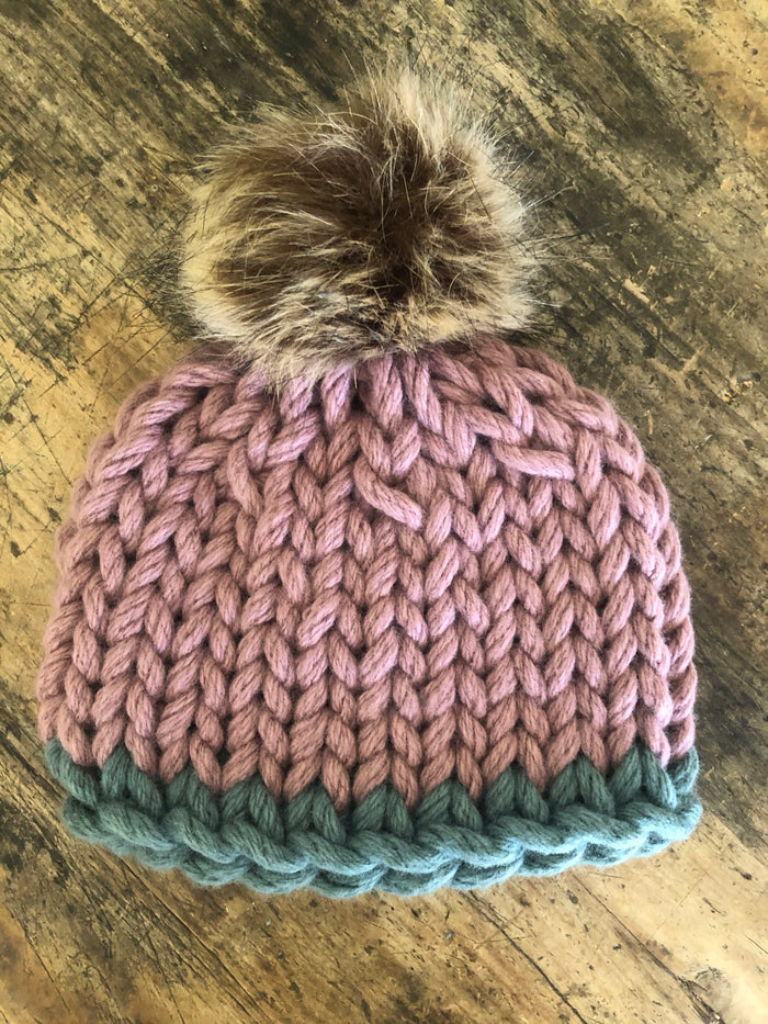 Dusty pink/duck egg / Pom Pom