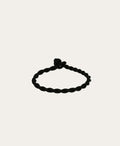 Chunky Twisted Black Satin Cord Bracelet for Big Beads