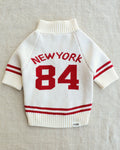 City Babe NY '84 Dog Sweater dog sweater with striped