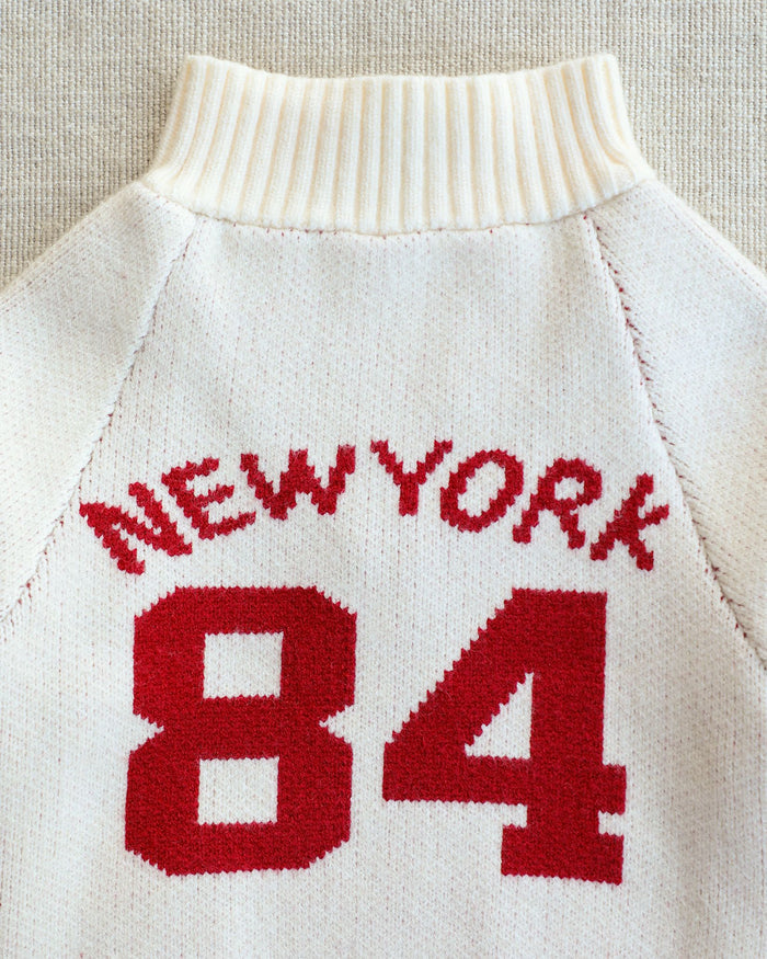 City Babe NY '84 Dog Sweater – stylish dog sweater in striped