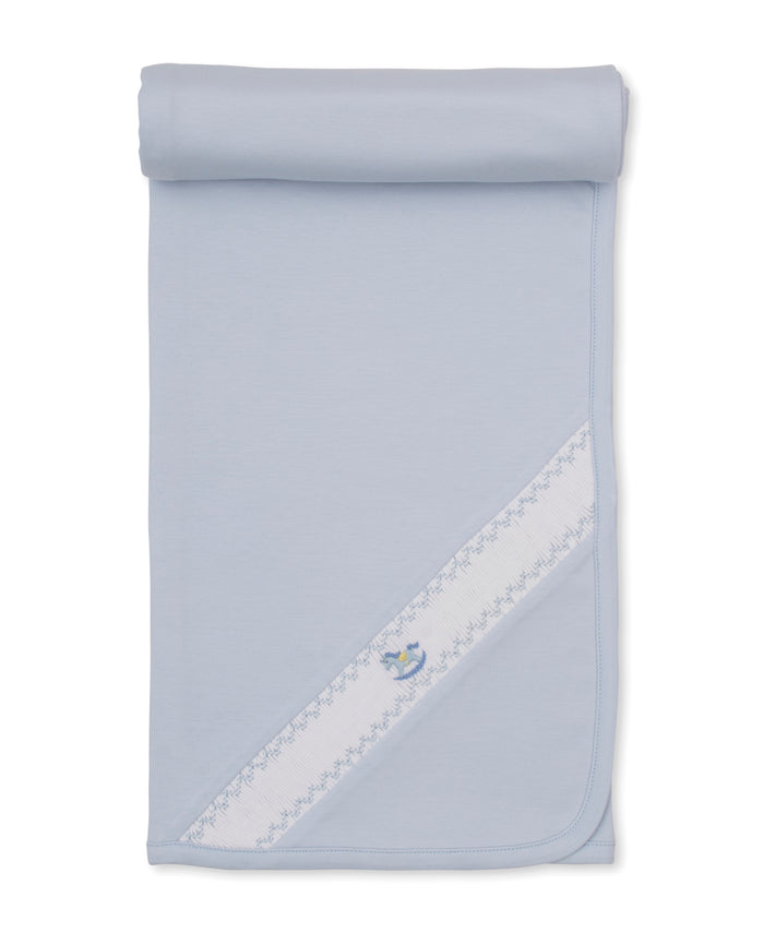 CLB Fall 26 Blue Hand Smocked Blanket