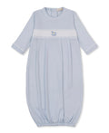 CLB Fall Medley 26 Blue Hand Smocked Gown