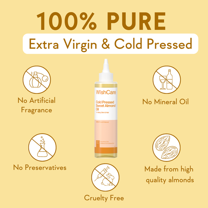 Cold Pressed Sweet Almond Oil - 200ml