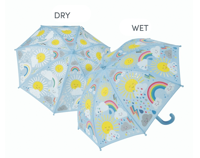Ten Little Color Changing Umbrella Sun & Clouds - Available at www.tenlittle.com