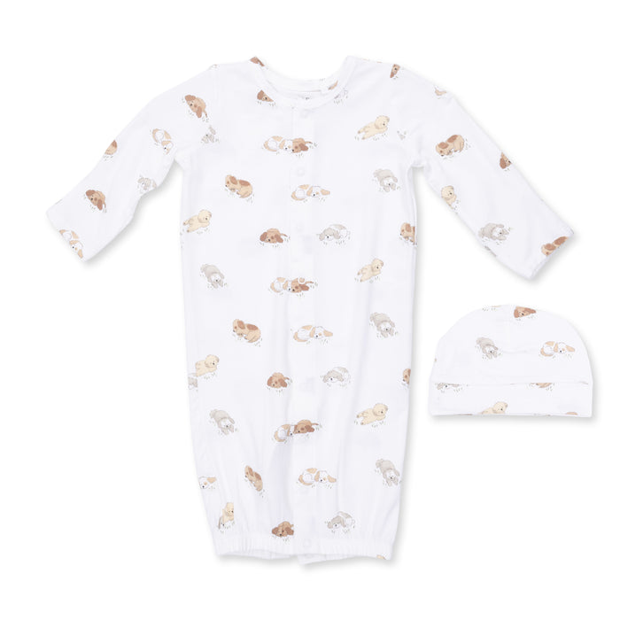 Convertible Gown and Beanie Hat-Puppy Snuggle Club