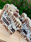 Cookies & Cream Cookie Pie Slices Delicious Homemade Treat