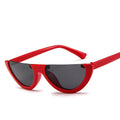 Cool Trendy Half Frame Rimless CatEye Sunglasses Women 2019