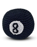 Corner Pocket Crochet 8-Ball Dog Toy