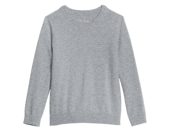 Primary French Terry Sweater - Heather Gray. Available at www.tenlittle.com