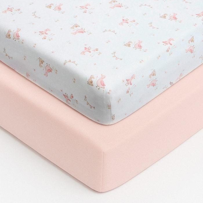 Crib Sheets - 45 x 90cm - 2 Pack