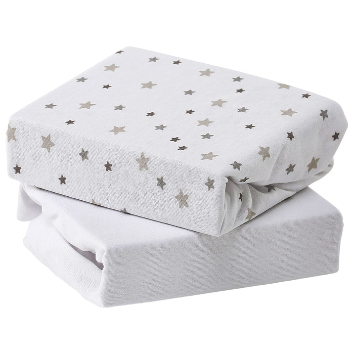Crib Sheets - 45 x 90cm - 2 Pack