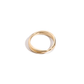Crossover Ring Vermeil 14k 18k Yellow Gold