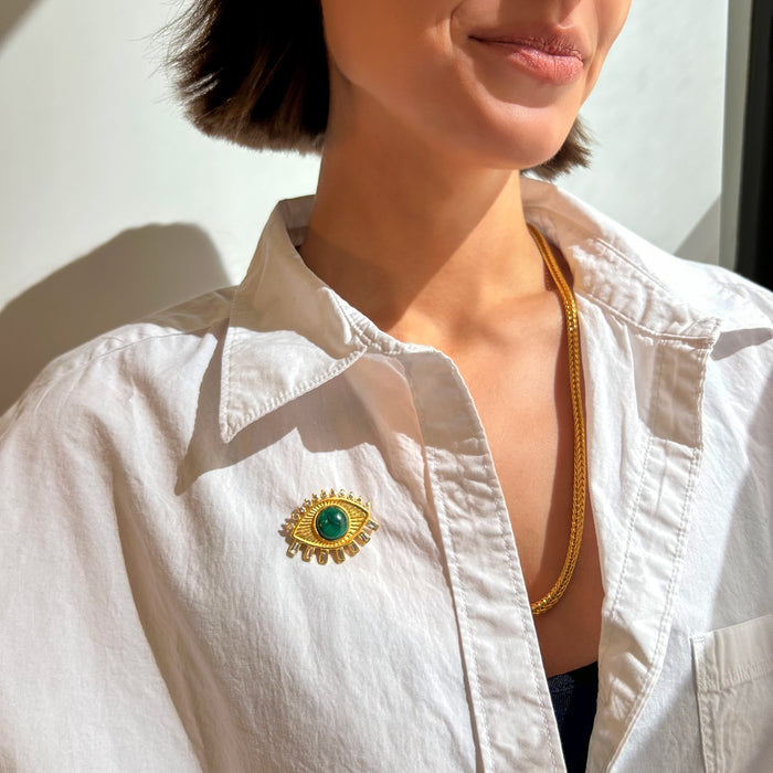 Dalila Evil Eye Brooch