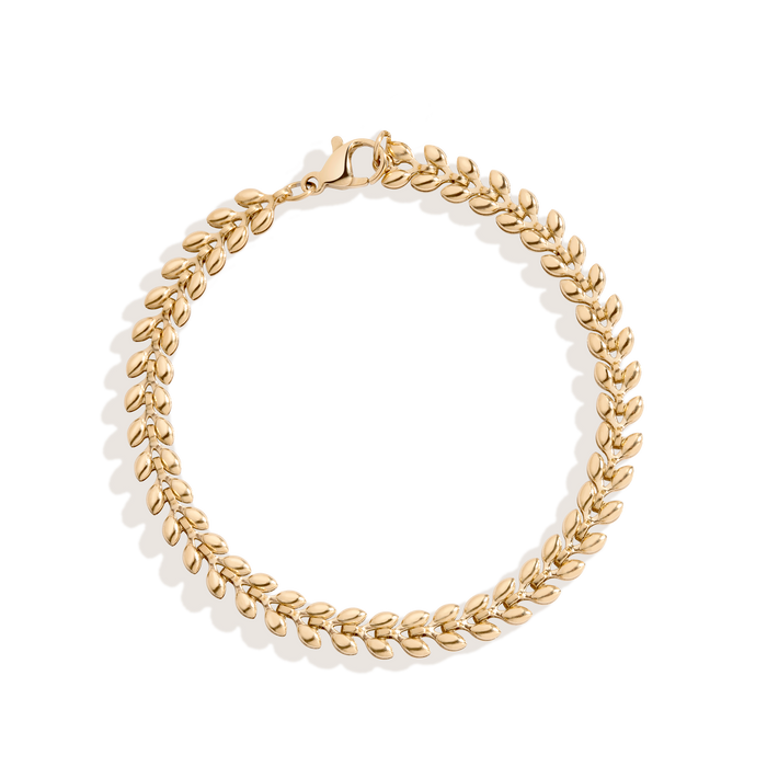 Delfina Bracelet Stainless Steel Yellow Gold 6.5in 7in 7.5in First