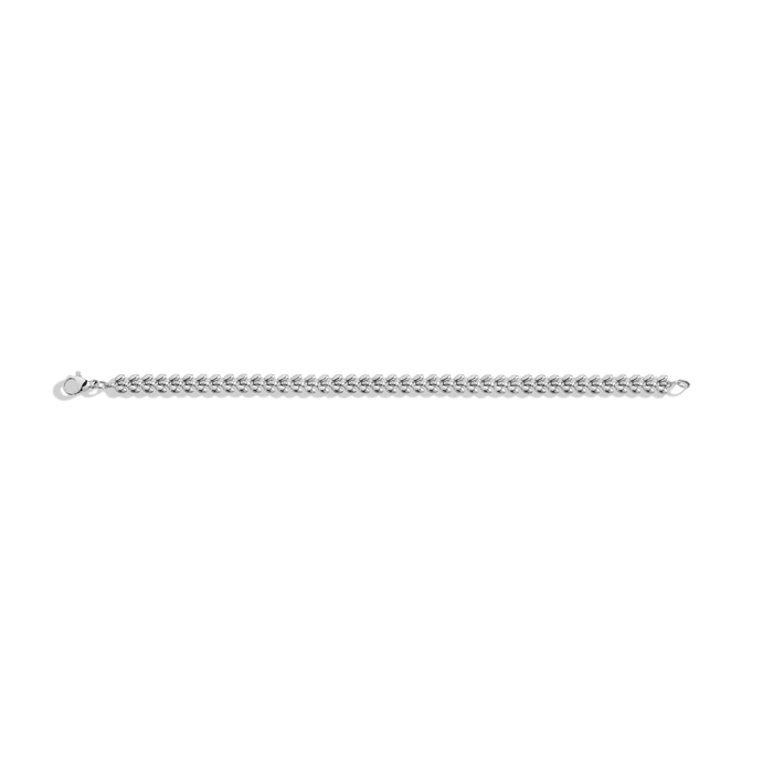 Delfina Bracelet Stainless Steel White Gold 6.5in 7in 7.5in