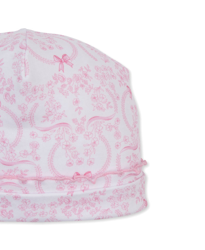 Delicate Blooming Bows Pink Hat