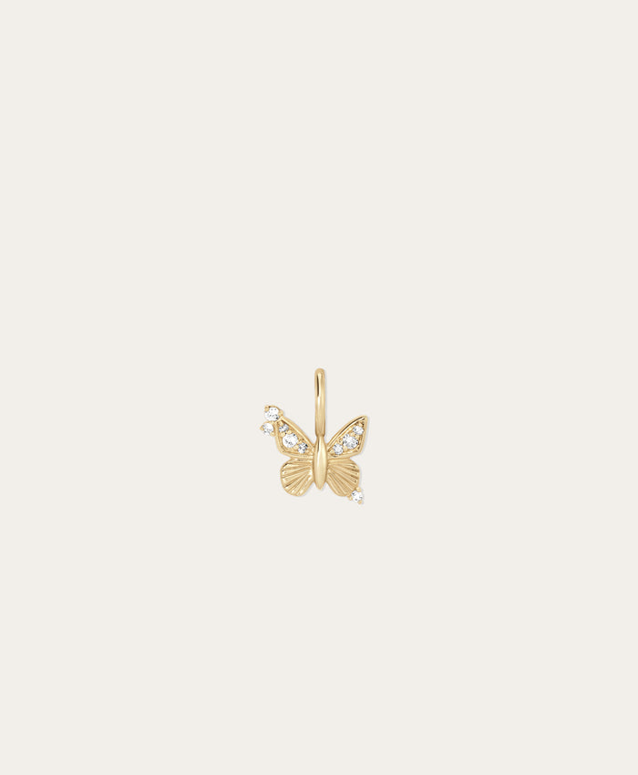 Diamond Butterfly Mini Charm