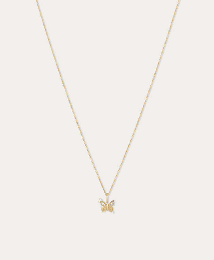 Diamond Butterfly Mini Charm