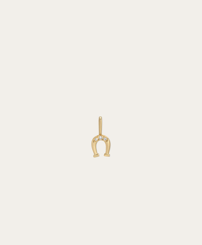 Diamond Horseshoe Mini Charm