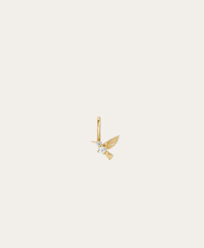Diamond Hummingbird Mini Charm
