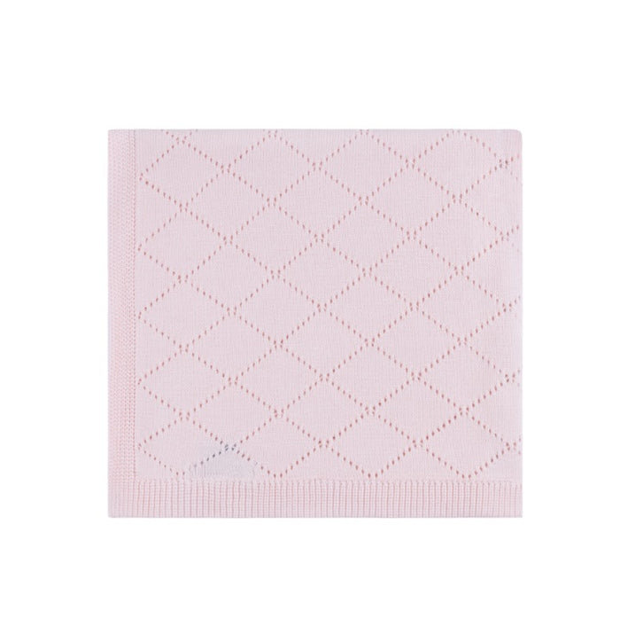 Diamond Pointelle Knit Blanket