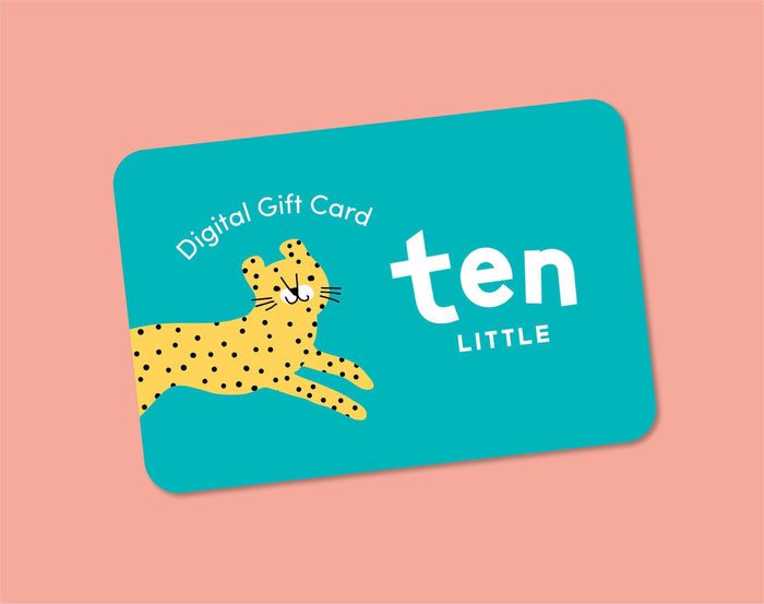 Ten Little Kids Digital Gift Card - Available at www.tenlittle.com ( Pink Background)