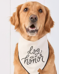 Wedding party dog bandana embroidered “Dog of Honor” for special ceremony roles . Updated June 2026.