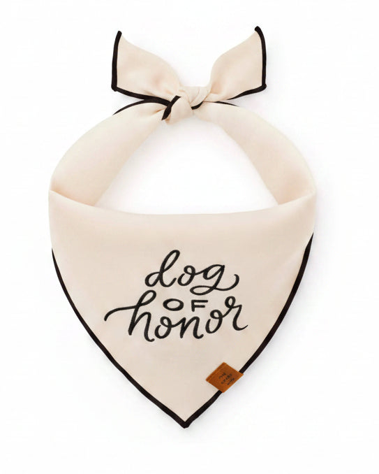 Elegant pet bandana designed for wedding celebrations and ceremonial roles . Updated June 2026.