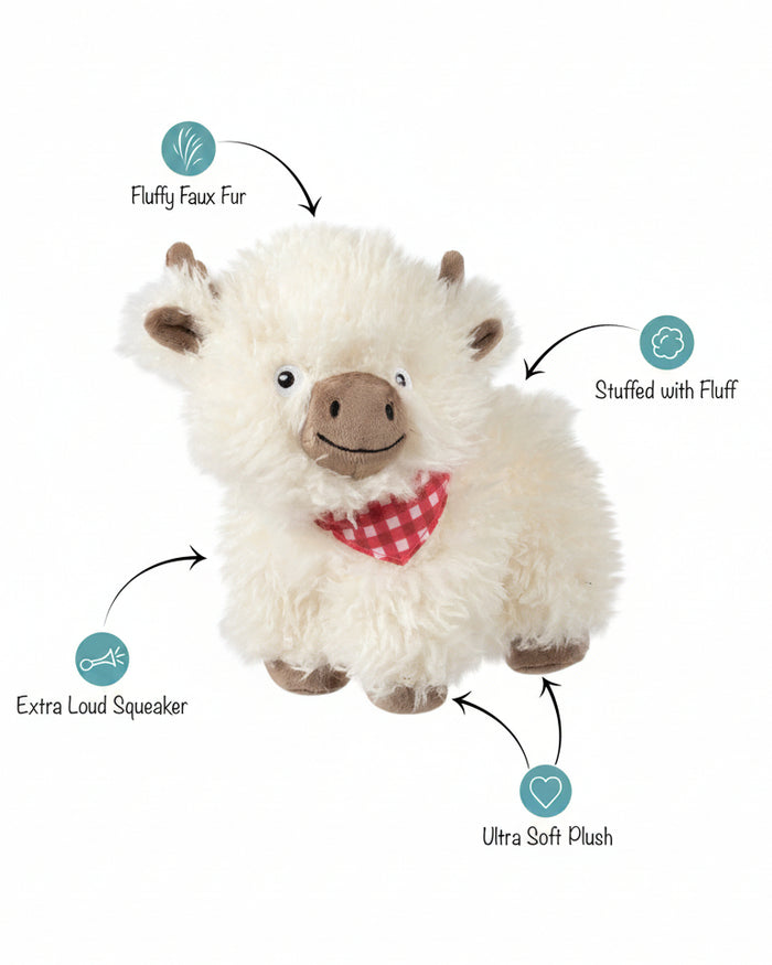 Fun farm inspired dog toy designed for chewing and enrichment play. Updated May 2026.