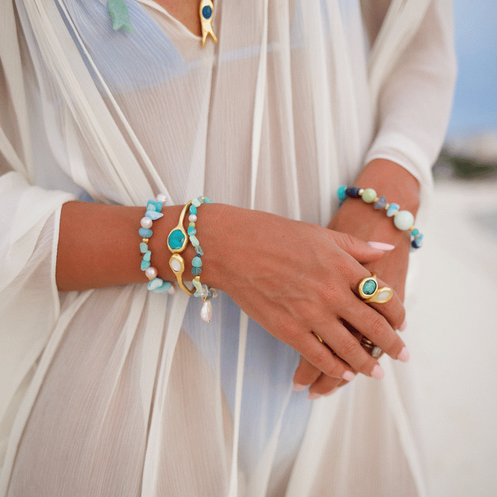 Dune Adjustable Ring- Seaside