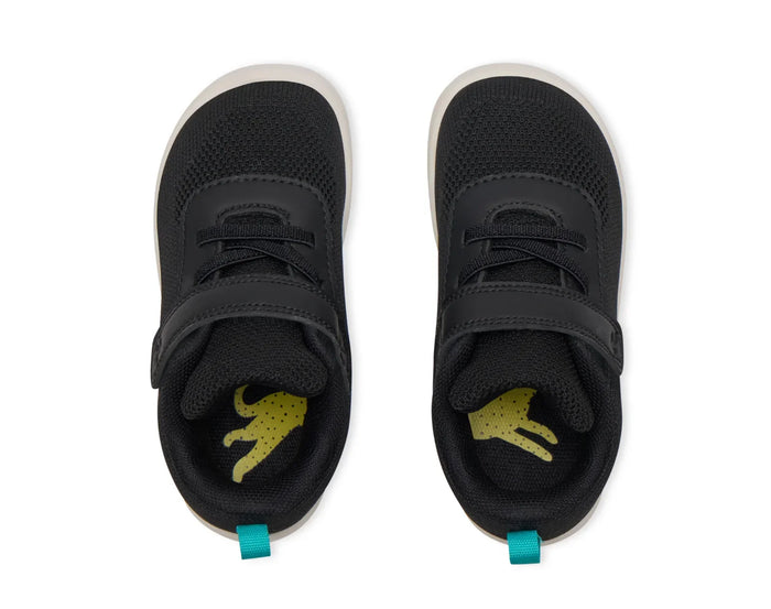 Top view of Ten Little DuoKnit Sneakers - Night Black. Available at www.tenlittle.com