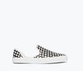 FREDA SALVADOR Eddy D'Orsay sneaker in black and white, front view showcasing stylish design and casual athletic style.