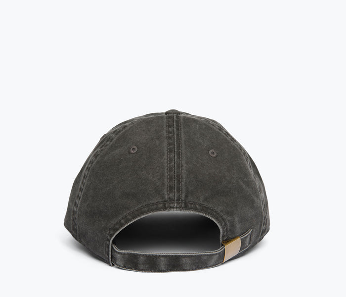 Back view of OTTO Freda embroidered black hat with decorative stitching, casual apparel accessory.