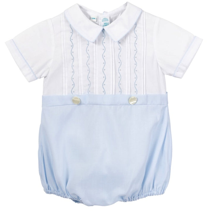 Embroidered Mock 2-Piece Creeper
