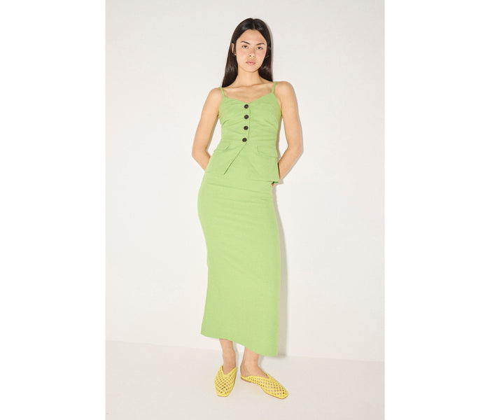 Yellow woven ankle lace-up mule by Freda Salvador, featuring a flat design and stylish woven texture for casual wear.