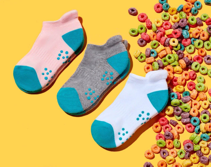 3 Pcs Ten Little Kids Everyday Ankle Socks - Available at www.tenlittle.com