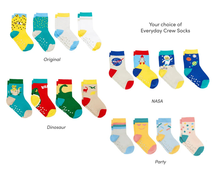 Ten Little Everyday Crew Socks - Assorted Styles. Available at www.tenlittle.com