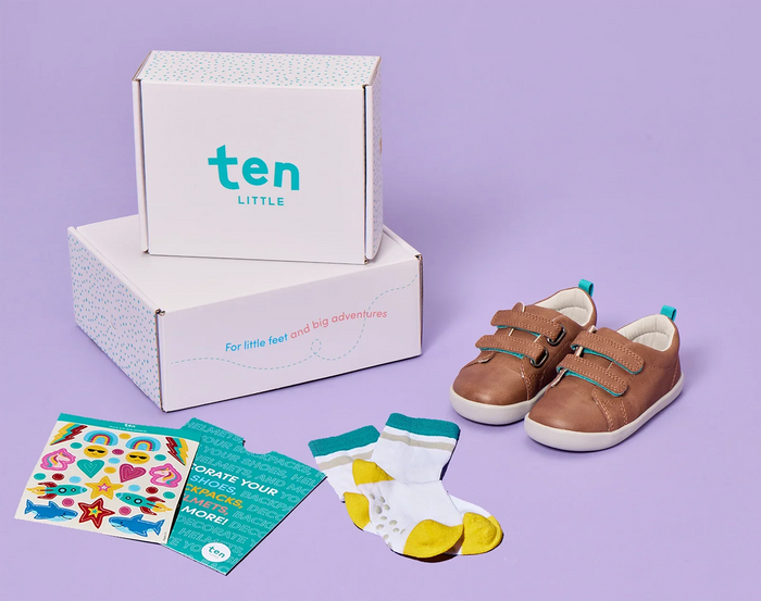 Flat lay of Ten Little Everyday Crew Bundle. Available at www.tenlittle.com