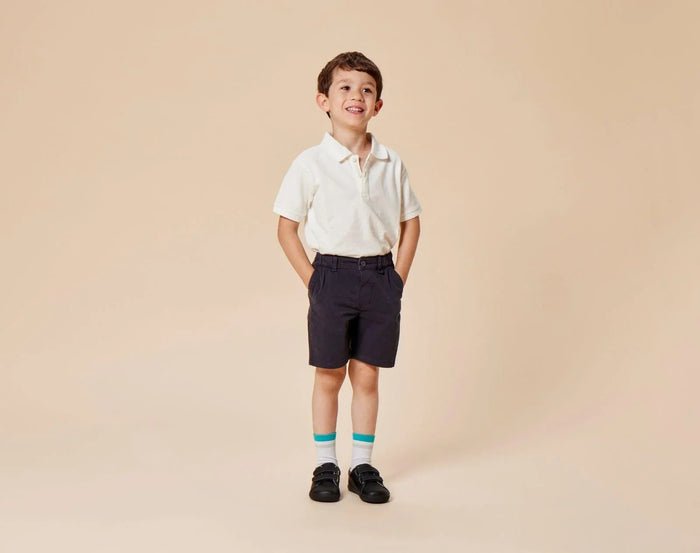 Child wearing Ten Little Everyday Original - All Black. Available at www.tenlittle.com