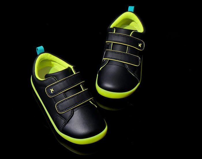 Top and front view of Ten Little Everyday Original - Neon Glow - Neon Yellow. Available at www.tenlittle.com