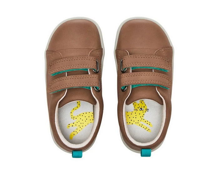 Top view of APMA and Peta-approved Ten Little Everyday Original - Mocha Brown. Available at www.tenlittle.com