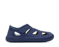 Side view of Ten Little Everyday Sandals - Slate Blue. Available at www.tenlittle.com